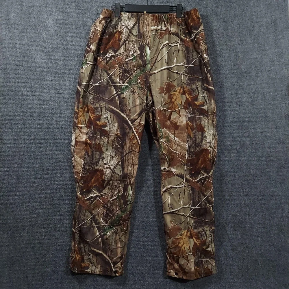 All Game Outfitters Pants Mens 34x30 Brown Camo Rain Lined Hunting Workwear